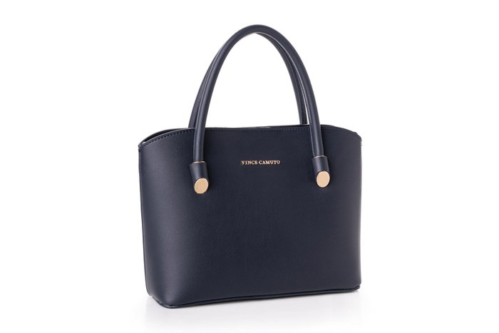 Vince Camuto Bolso Ravenna Dark Blue, Bolso de Piel de Polivinilo Azul Oscuro, Dimensiones 25x10x20 cm